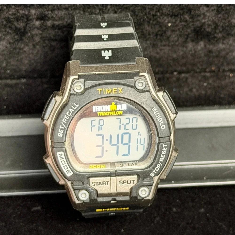 Timex Ironman Triathlon Shock Watch: 200M Water Resistant, 30 Lap Digital, WORKS